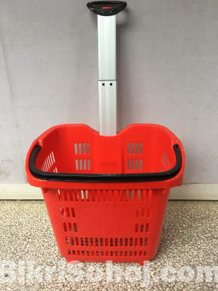 Imported Heavy Plastic Shopping Cart / Trolley 45L